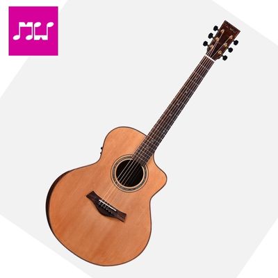  KADENCE  Acoustica 40″ Solid Spruce Wood Semi Acoustic Guitar 